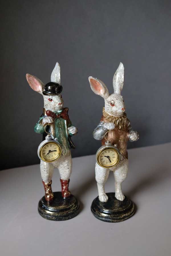 Фигурка с часами Английская коллекция Кролик (4)